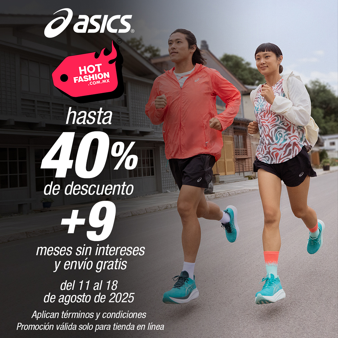 ASICS - Hasta 40% de descuento + 9 MSI y Envió gratis