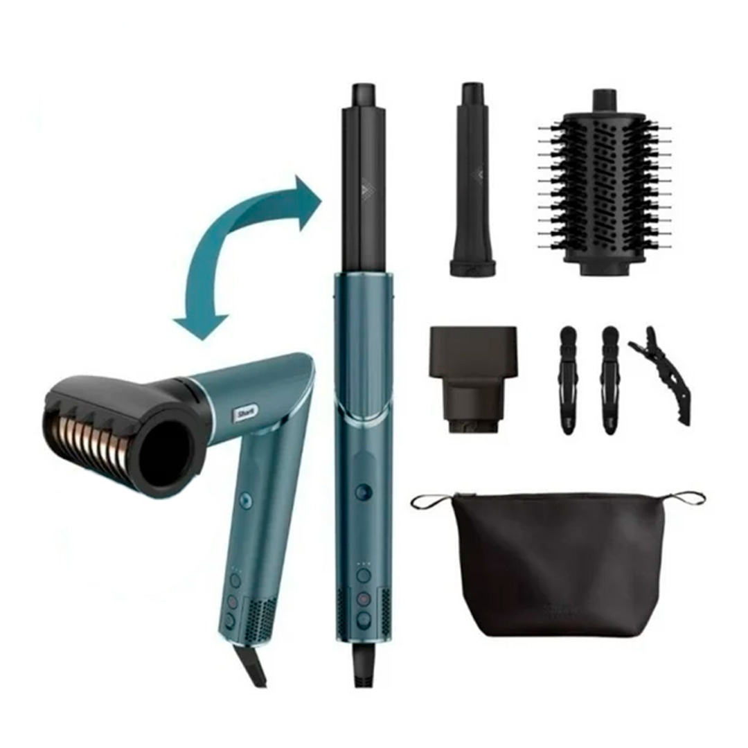 Multiestilizador Shark FlexStyle Teal Secador FrizzFighter 4 en 1