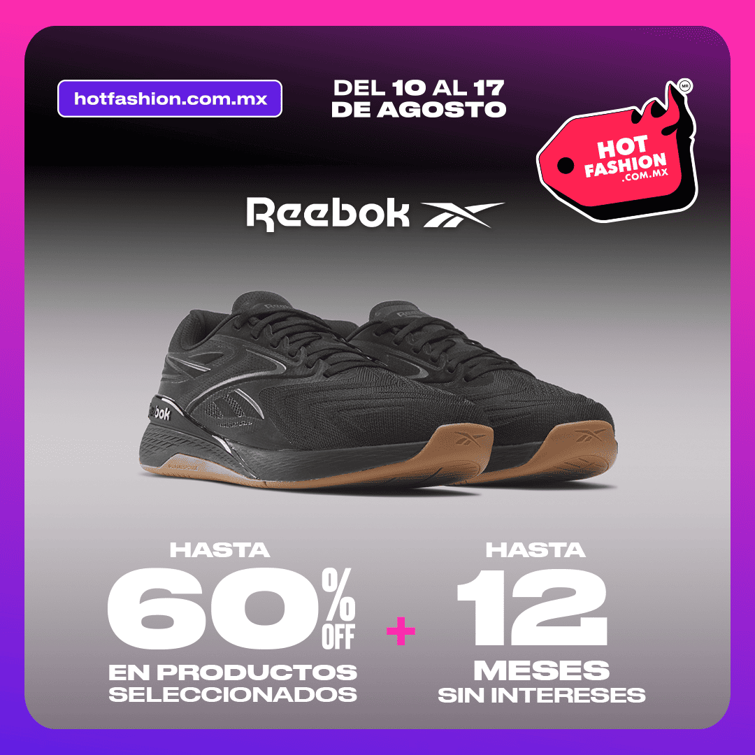 Hasta 60% OFF + 12 MSI en toda la tienda | Reebok
