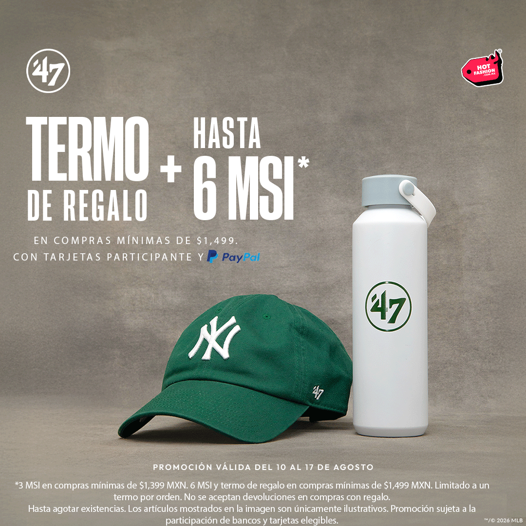 Termo '47 Brand México + hasta 6 MSI en compra mínima de $1,499.